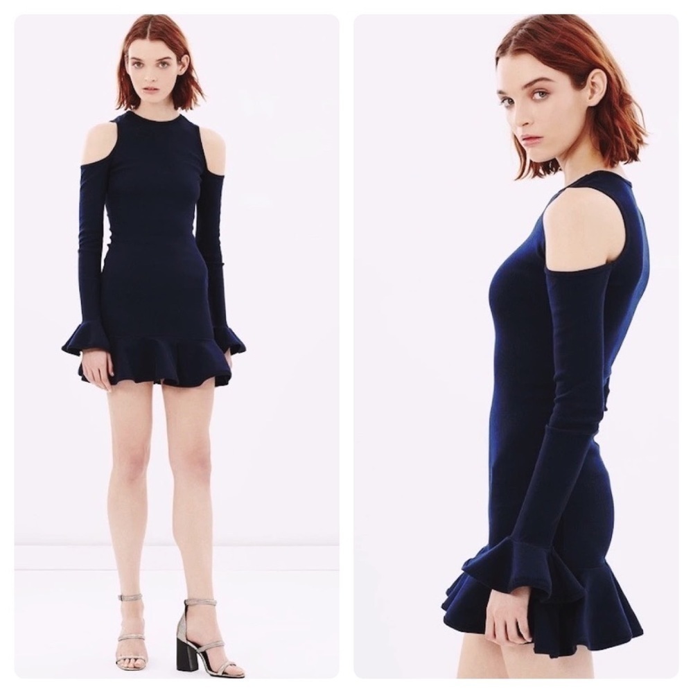 Michael Lo Sordo Legion crew-neck frill dress 10